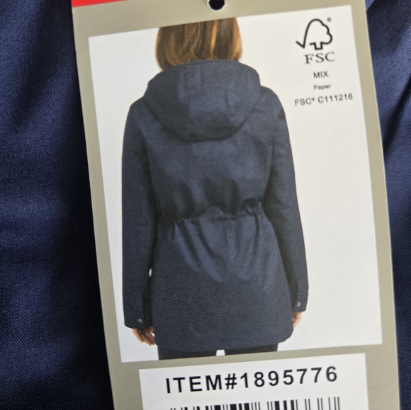 Hunter Navy Water-Resistant Cotton Smock Jacket 🌧️ Size M NWT - Picture 6 of 14